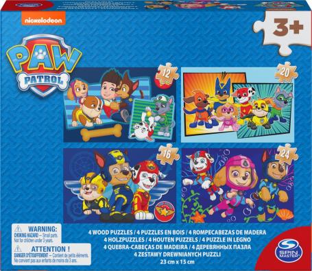 PAW Patrol - 4 houten puzzels