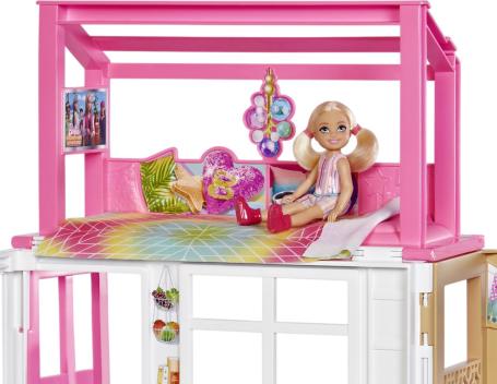 Barbie Vakantiehuis met Modepop Speelset